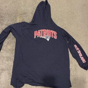 Fanatics Navy Long Sleeve with Hood - lightweight